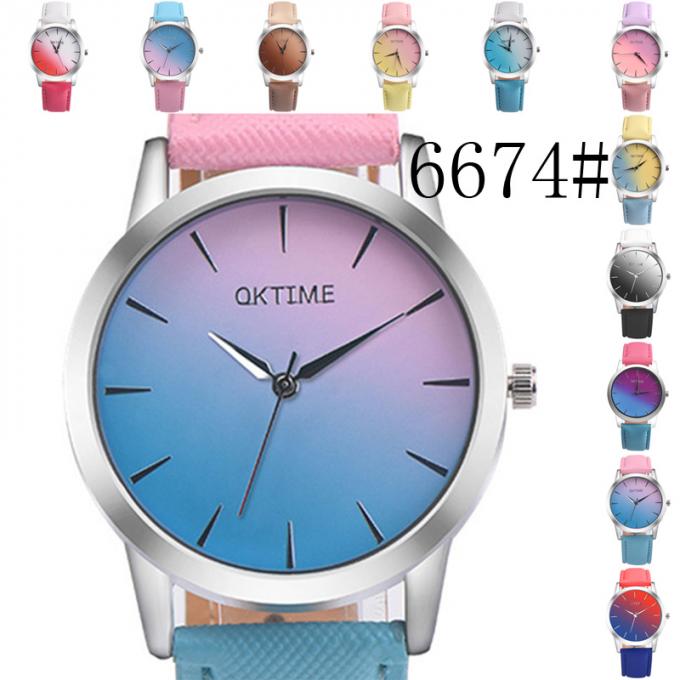 Đồng hồ đeo tay nữ thời trang WJ-8442 giá rẻ Chất lượng tốt hợp kim Đồng hồ đeo tay dây da
