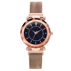 WJ-8656 New Style Purple Stainless Steel Watch Band Alloy Case 5 Colors Magnetic Strap Analog Quartz  Watch