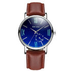 WJ-8102 Hot Sale Charming High Quality OEM Watch High Quality Leather Band LOW Quantity Custom Watch For Male
